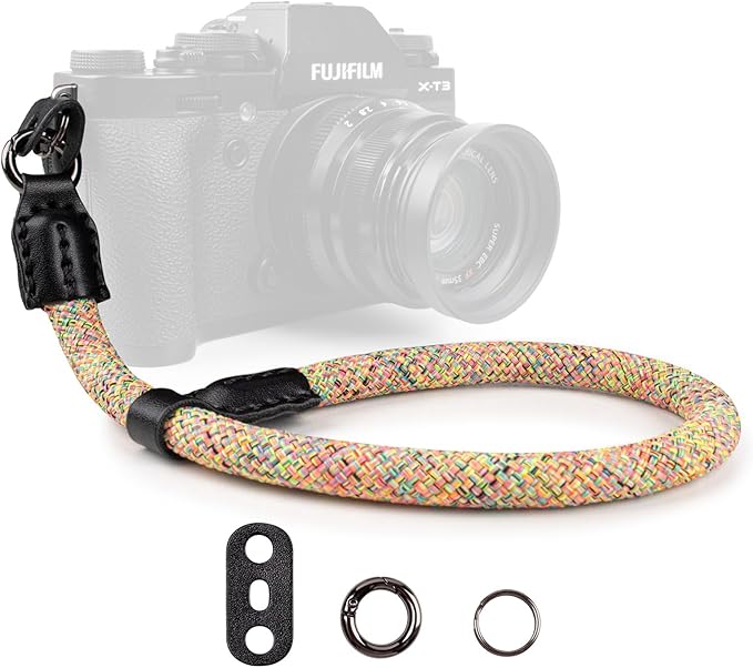 VOVMOEYA Rope Camera Wrist Strap,Camera Hand Strap Compatible with A6400 A6000 A7 IV,for Fujifilm X100V for Nikon Zf Z30 for Canon EOS R6 R7 R8 R10 Camera Wrist Straps for dslr