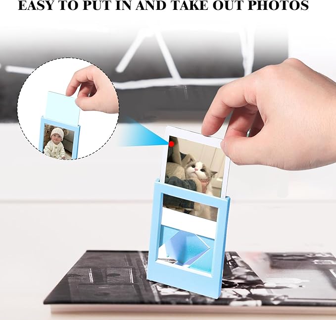 CAIYOULE Mini Picture Frame for Instax Mini 12/11/EVO/SE/8/7+/99 3'' Film-Colorful for Polaroid 2.15x3.4 Photo Frame (10 Pack)