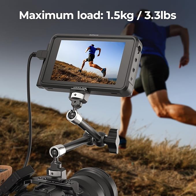 SMALLRIG 11'' Magic Arm with 1/4"-20 Screws & Spring-Loaded Pins, 1.5kg Load Capacity, 360° Dual Ball Head, Non-Slip Design for Cameras/Lights/Monitors/Mics/Phones – 5309