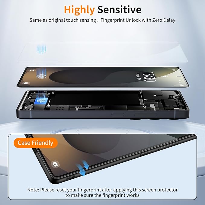 posidentists 2 Pack Screen Protector for Galaxy S25 Ultra【6.9" 】,Galaxy S25 Ultra Screen Protector with 1-Second Auto-Install,9H Hardness, Military-Grade Shatterproof, Full Coverage, HD Clear Glass film,Case Friendly