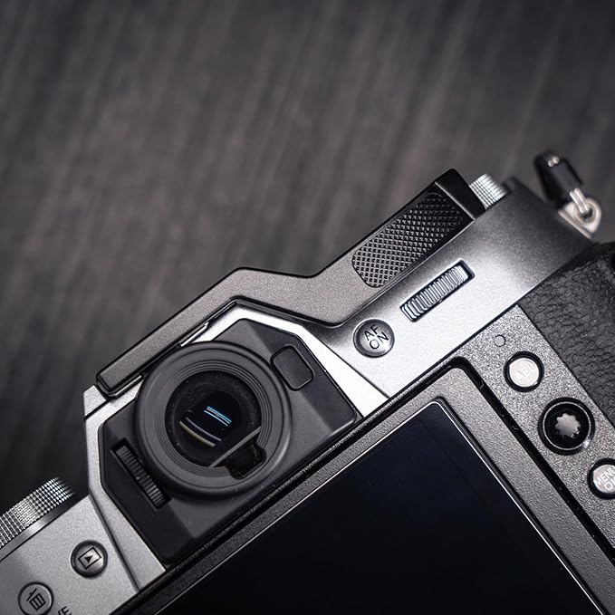 Metal Thumb Up Grip for Fujifilm Fuji X-T50 XT50 Camera, Hot Shoe Thumb Rest Support Grip ，Exclusive Vintage Anti-Slip Pattern, Enhance The camera's Grip Feel (Black)