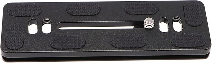 PU-120 120mm Universal Quick Release QR Plate with D-Ring Screw for Tripod Monopod Ball Head DSLR Camera, Arca-Swiss Compatible