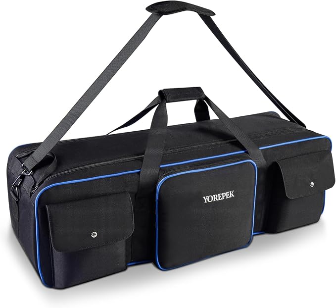 YOREPEK Tripod Carrying Case Bag 40.5", Resistant Light Stand Bag with 2 Protective Pads, Photo Studio Equipment Case fit Tripods Manfrotto, Monopods, Speaker Stands, Umbrellas, Accessories, Travel