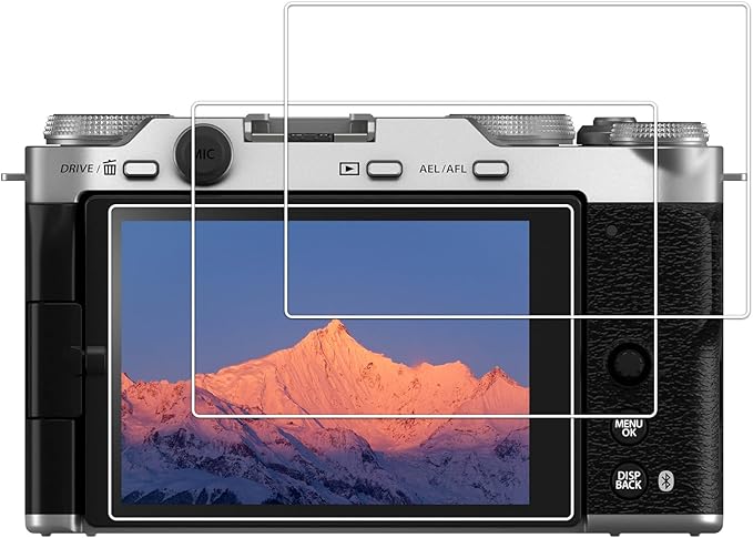 kinokoo Screen Protector Intend for Fujifilm X-M5 and for fuji X-E5 Digital camera,0.25mm 9H Hardness Fuji XM5 and XE5 Tempered Glass Film - Anti-Fingerprint, Bubble Free & Anti-Scratch(3 Packs)