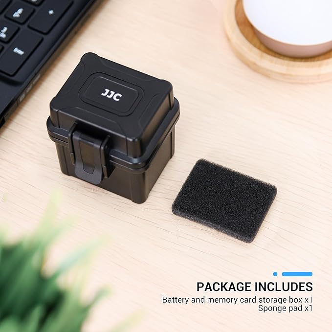 Sony Ricoh Canon Olympus Battery & Memory Card Case - Organizer for 4 x NP-BX1, DB-110, LI-90B, LI-92B Batteries, 1 x SD & 2 x Micro SD Cards