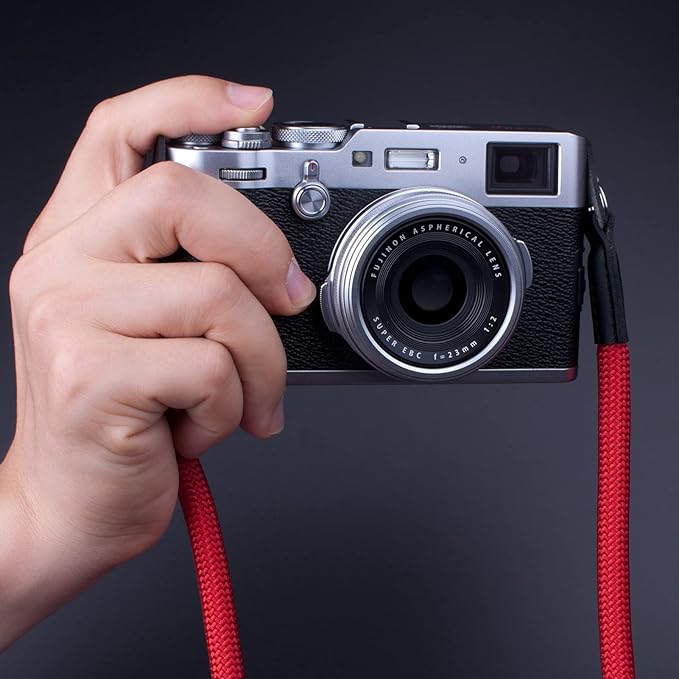 Camera Strap,Climbing Rope Camera Strap for DSLR SLR Mirrorless Camera Neck Shoulder Strap 120cm Red