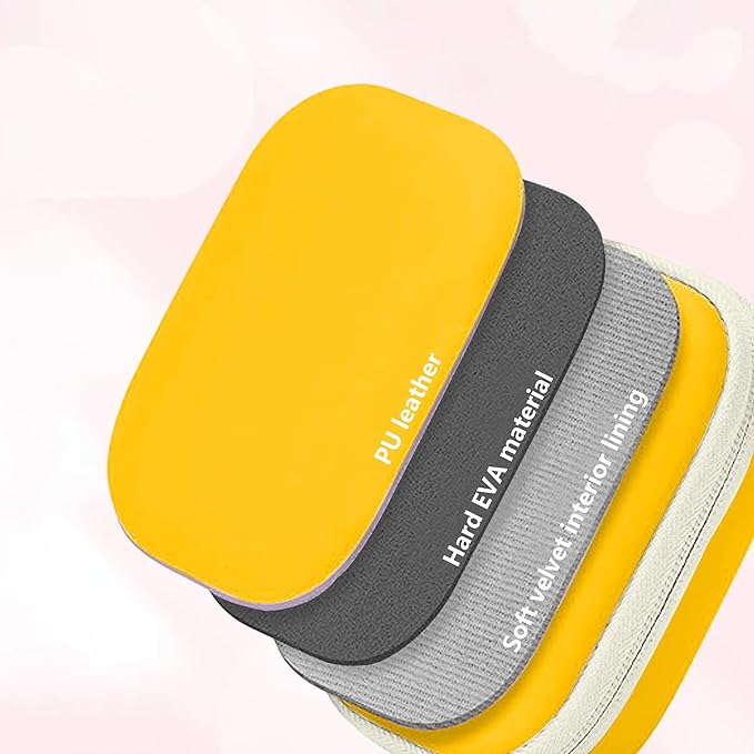 Leayjeen Kids Camera Case Compatible with OUTUVAS/Goopow/Mgaolo/HOOMOON/Kids Camera Toys and Kids Digital Video Camcorder Camera,Best Birthday Festival Gift -Yellow(Case Only)