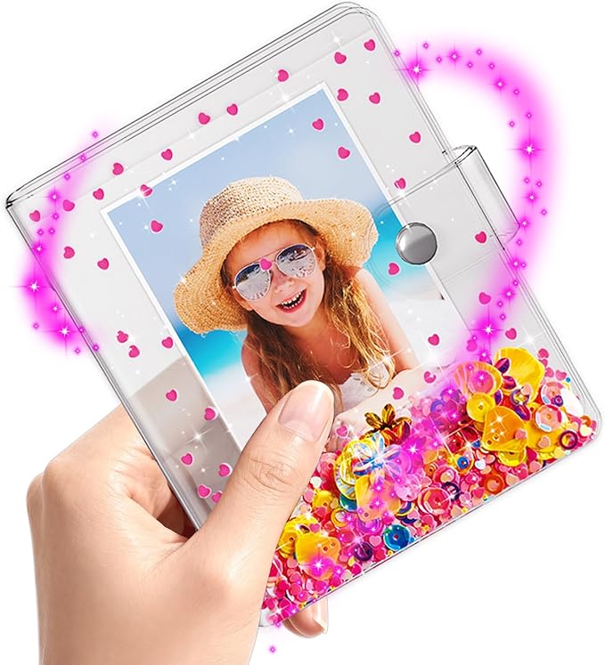 Small Photo Album 2x3 for Instax Mini Series Instant Film, 3 Inch Mini Photo Album for Polaroid Snap, Gift for 3~10 Year Old Girl, Stocking Stuffers (Holds 60 Photos)