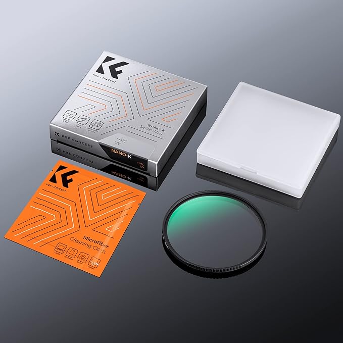 K&F CONCEPT 43mm MCUV Lens Protection Filter 18 Multi-Coated Camera Lens UV Filter Ultra Slim with Cleaning Cloth (K-Series)