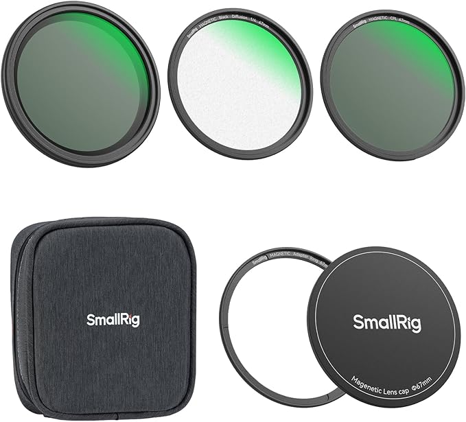 Bundle: SMALLRIG 1.33X Anamorphic Lens for Mobile Phone 4590+ SmallRig 5-in-1 Magnetic 67mm Lens Filter Kit for Phone and Camera 4726