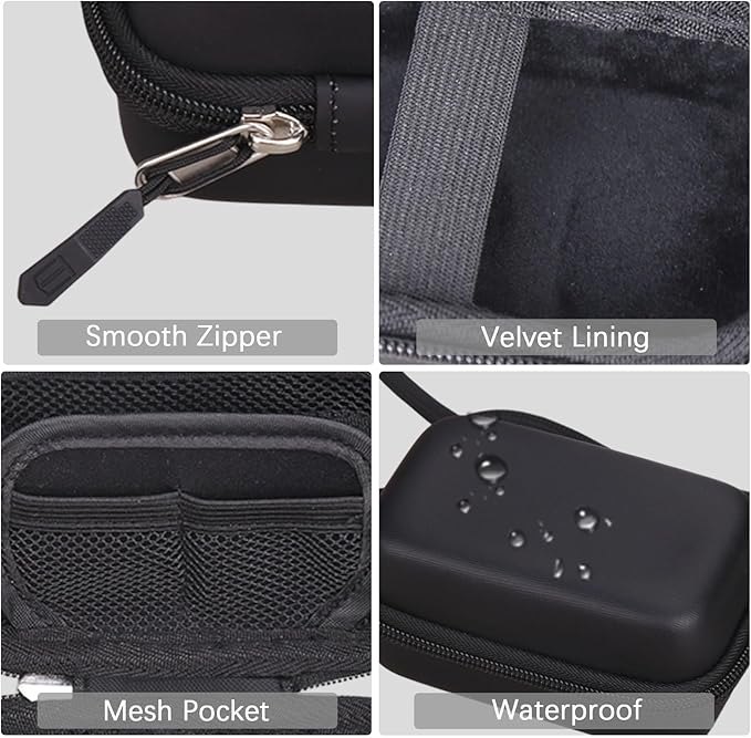 Tourmate Hard Storage Case for Digital KODAK PIXPRO FZ55/ FZ45/ FZ43/ FZ53 Camera,Travel Case for KODAK EKTAR H35N/H35(Only Box) (PU, Black)