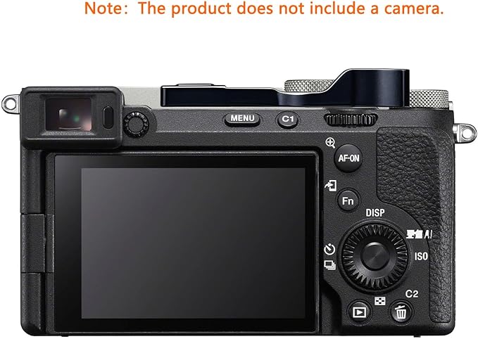 A7CII A7CR Metal Thumb Up Grip for Sony A7C II A7C R A7C2 Digital Camera Hot Shoe Thumb Hand Grip with Camera Shutter Button Accessories (Black)
