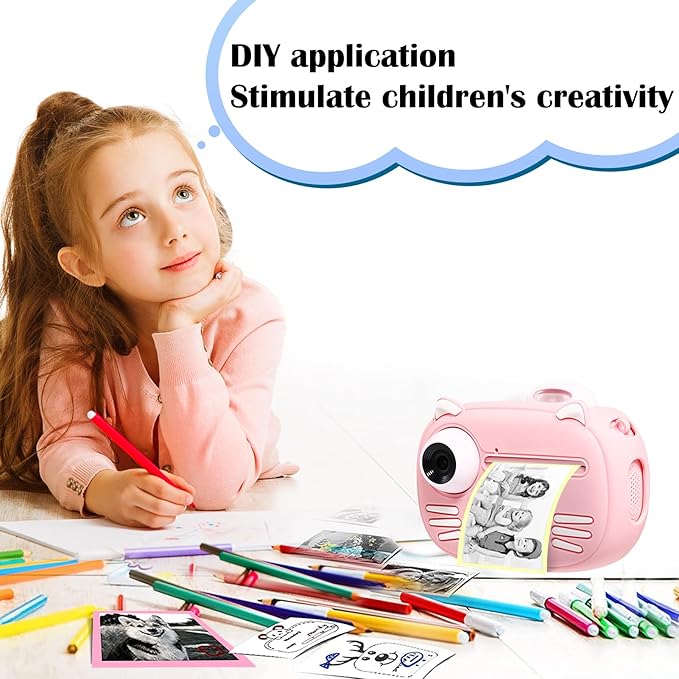 18 Rolls Kids Instant Camera Refill Print Paper,Instant Camera Thermal Paper Photo Printer Fit for Most Kids,Cameras Paper for Kidizoom Print Cameras Refill