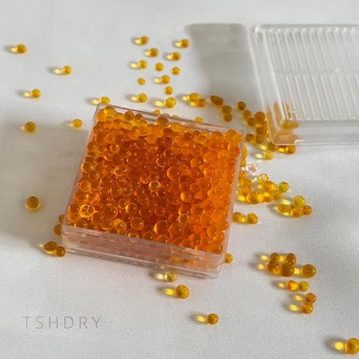 50 Gram 1 Packs Plastic Box Orange Color Indicating Silica Gel Beads Food Safe Desiccant Packs for Storage Silica Packets for Foods Electronics Closet 3D Filaments
