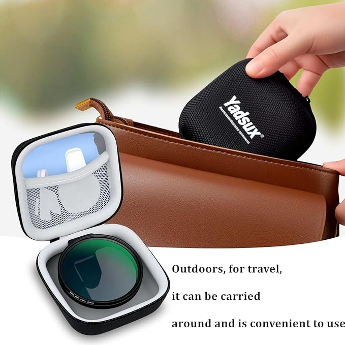 67mm CPL Polarizing Lens for Phone Camera - Universal Metal Filter Adapter with Hot Shoe Mount & Selfie Mini Light - Eliminate Glare & Boost Color Saturation for iPhone 16/15/14 Samsung Galaxy 24/23