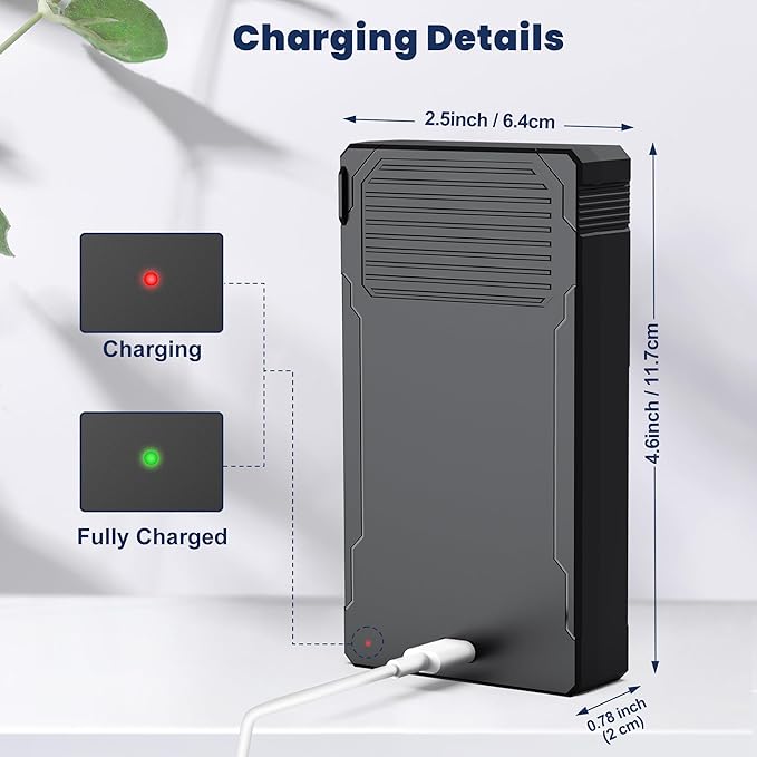 4 Pack LIT-22 7000mAh Rechargeable Battery for SPYPOINT Flex-M, Flex G36,Plus&S Trail Cameras, Includes Type-C Cable