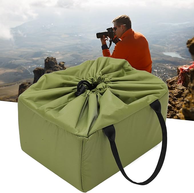 Insert Padded Partition Camera, DSLR SLR Camera and Lens, Flexible Dividers with Hook and, Shockproof Nylon Material for Photographers