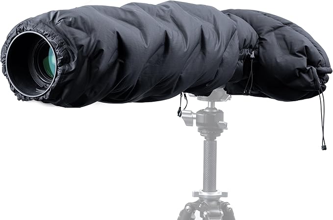PGYTECH Camera Cold-Proof Warm Cover for DSLR Cameras with 150mm-450mm Lens, Winter Cover Protector, Adjustable Snowproof and Waterproof Camera Lens Sleeve