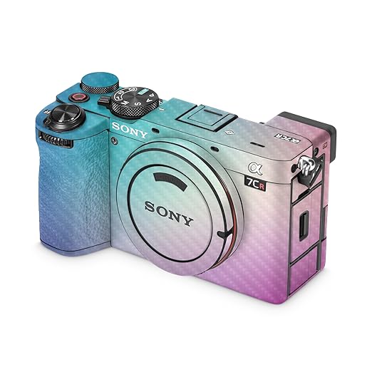 Carbon Fiber Camera Skin Compatible with Sony Alpha 7CR Camera (2023) - Vivid Fog - Premium 3M Vinyl Protective Wrap Decal Cover - Easy to Apply | Crafted in The USA by MightySkins