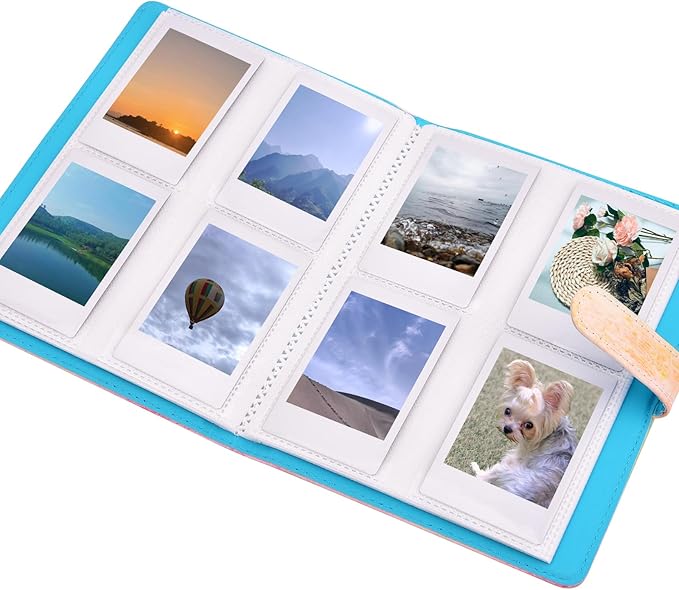 Sunmns Accessories Bundle Kit Compatible with Fujifilm Instax Mini 12 11 9 8 90 70 Instant Camera, Include Album, Film Stickers, Photo Frames, Hanging Frame, Strap (Rainbow)