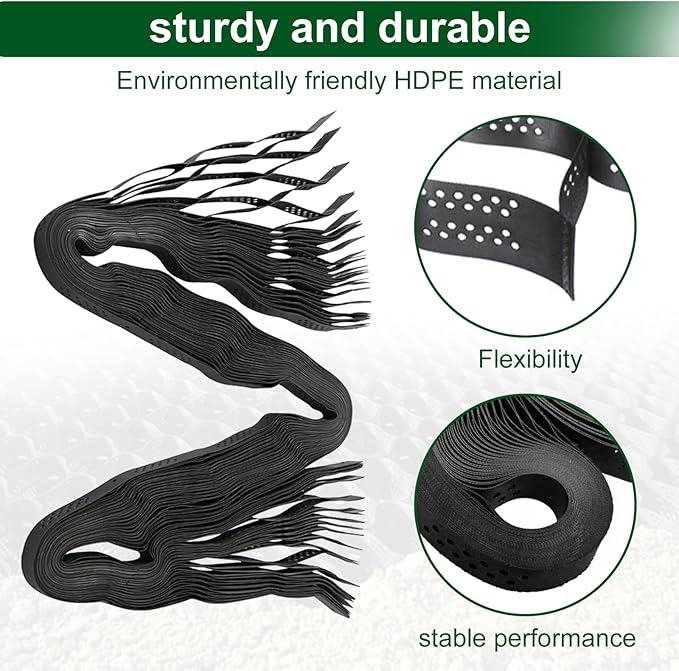 2 Inch Depth Gravel Ground Base Grid Stabilizer Mud Slope Control Driveway HDPE Material Expandable Folding Permeable Paver Honeycomb Grid for Paths,Sidewalks,ParkingLots,Gardens,Yards (10 X 33 FT)