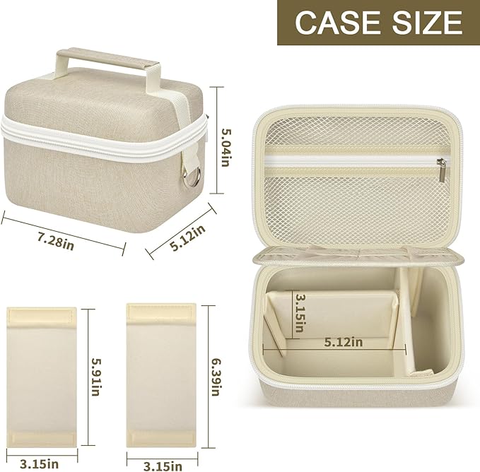 ANKHOH Vlogging Camera Case for Duluvulu/for Zostuic/for YIGLLO/for Gavonde/for Canon/for Kodak Pixpro Digital 4K 5K Camera Carrying Travel Bag for SD Cards, Accessories(Box Only)(White)