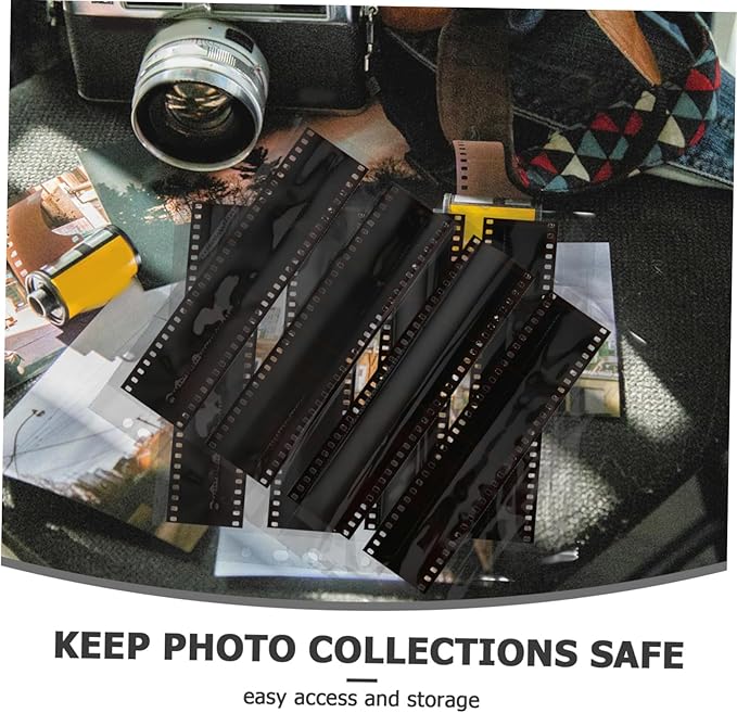 10pcs Document Pouch for Negative Film Storage Heavy Duty Page Protectors for Archival Photos Dustproof and Space-Saving Design for Collectors and Enthusiasts
