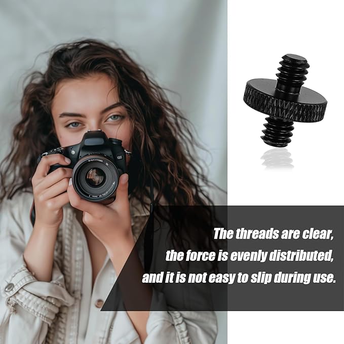 3pcs Mic Stand Adapter, Sturdy Aluminum Alloy Mic Screw Adapter 3/8 Male to 3/8 Male，1/4 Male to 1/4 Male and 3/8 Male to 1/4 Male Tripod Camera Mic Mount Adapter for Microphone Stand Tripod