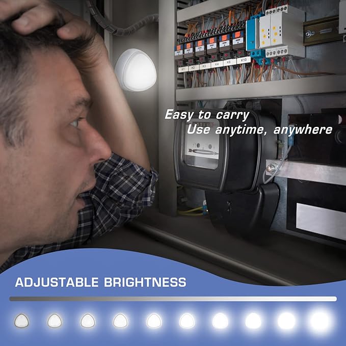 EverBrite Tap Light, LED Puck Lights, Wireless Push Lights, Remote Controlled Closet Lights with 12 RGB Colors, Perfect for Under Cabinet, Closets, Pantry, with 18 AAA Batteries, 6-Pack
