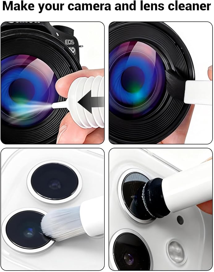 20-in-1 Electronic Cleaner Kit for Keyboard iPhone AirPods MacBook iPad, Cleaning Spray & Brush for Laptop Tablet Earbud, Multi-Purpose Digital Device Cleaning Tool