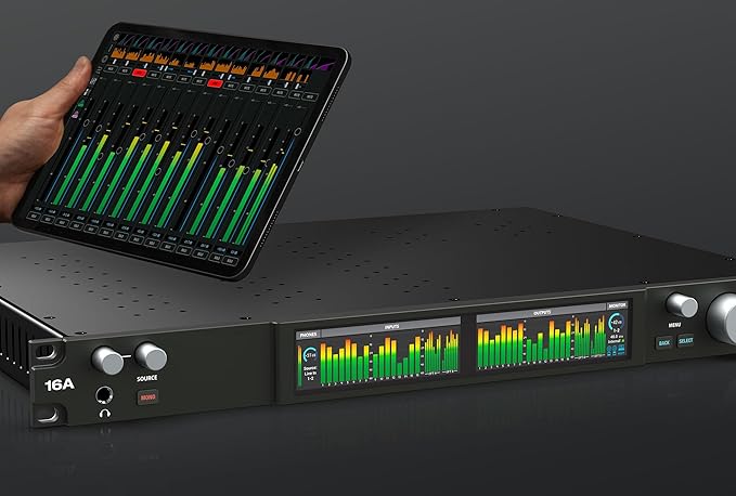 MOTU 16A 32x34 Thunderbolt 4/USB4 audio interface for Mac, Windows and iOS with mixing, effects and networking