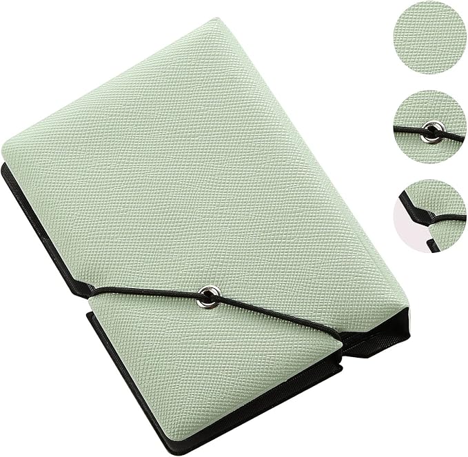 Mini Instant Film Polaroid Photo Album Book For 3 Inch Fujifilm Instax Mini 12 11 9 99 8 7+ 40 EVO Camera Film, HP Sprocket, K-pop Photocards (Mint Green, 2 Pack)