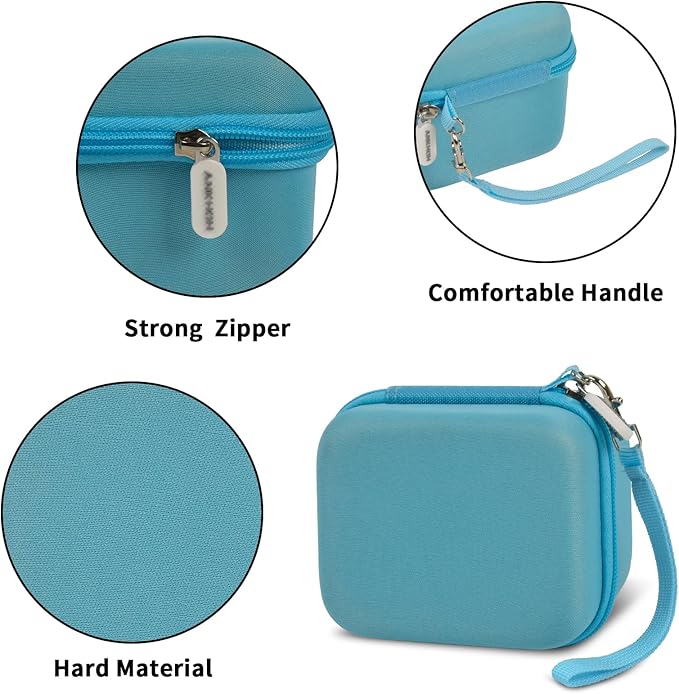 ANKHOH Case for Dylanto/for DUDUDRAGON/for Yehtta/for Gofunly/for LETSHAH Kids Camera Instant Print, 1080P Kid Cameras Storage Organizer Gifts Bag for Printing Paper and Toy Accessories,Blue-Only Box