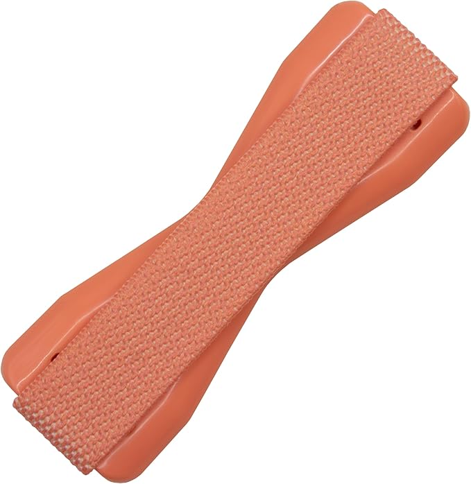 LOVEHANDLE Universal Phone Grip for Smartphones & Mini Tablets - Phone Holder for Hand - Wireless Charging Compatible - Made in The USA - Solid Coral
