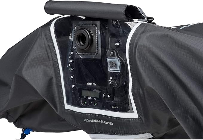 Think Tank Hydrophobia D 70-200 V3 Camera Rain Cover for DSLR and Mirrorless Cameras with 70-200mm f/2.8 Lens (Black)