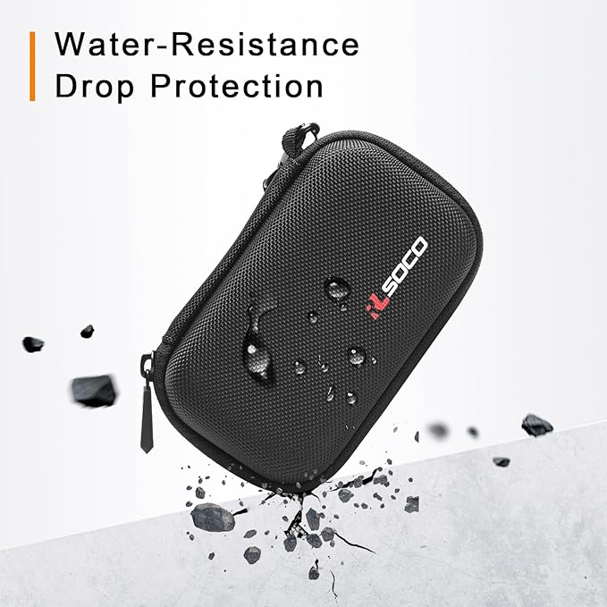 RLSOCO Camera Case,Hard Case for PENTAX WG-90/WG-8/WG-1000 & Ricoh WG-80/WG-7/WG-6/WG-30/WG-70 Waterproof Digital Camera - Black (Case Only)