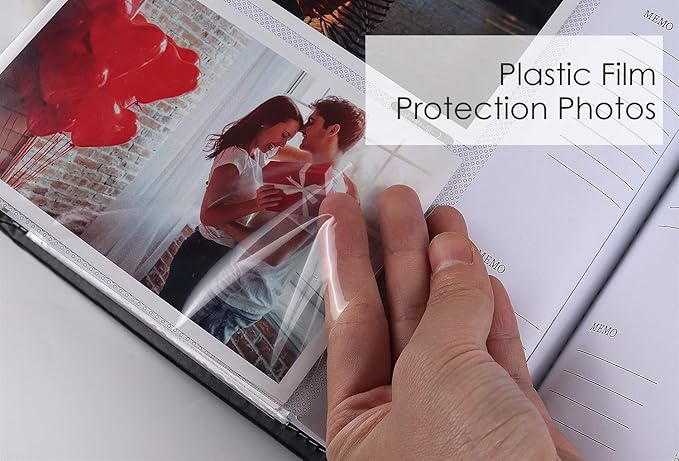 RECUTMS Premium Leather Cover Family Wedding Anniversary Baby Vacation Life Record Photo Album 300 Pockets Holds 4x6 Photos 3 Pockets Per Page Picture Book (Purple)