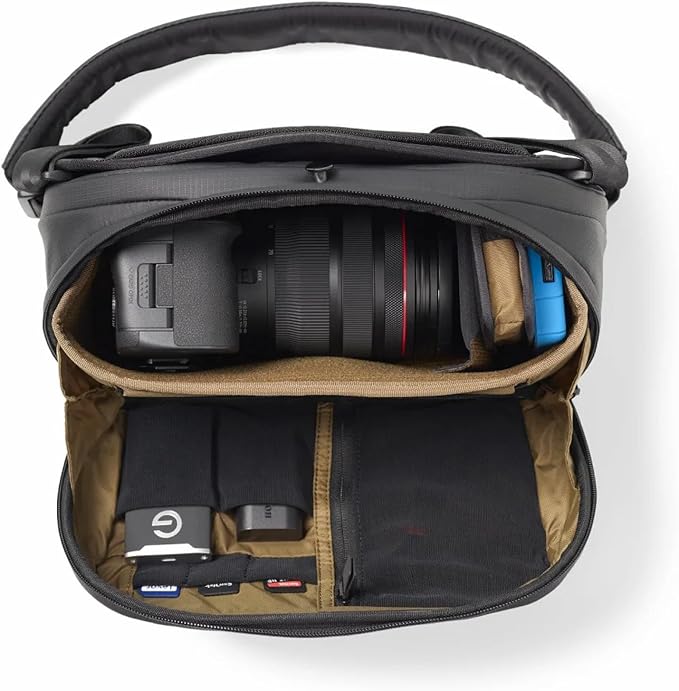 NOMATIC McKinnon Camera Sling 8L: Versatile Camera Bag for Photographers with Quick Access, Secure Storage for Mirrorless or DSLR Camera, Lightweight Crossbody Sling & External Tripod Attachment