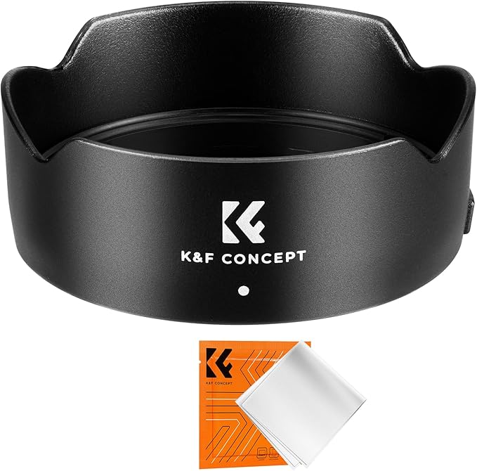 K&F CONCEPT Lens Hood Replace of EW-65C Hood Compatible with Canon RF 16mm F2.8 STM Reversible Snap on Camera Lens Shade Fits 43mm Filters and Lens Cap