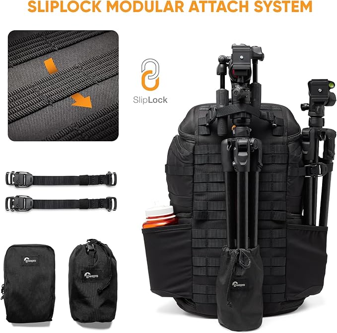 Lowepro ProTactic BP 450 AW III Camera Backpack, 4-point Access, Professional Camera Bag, DSLR/Drones/Mirrorless, Up to 16" Laptop, Rain Cover, for Photographer,Videographer, Volume 28L