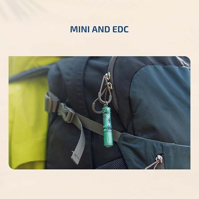 OLIGHT i3E EOS PMMA TIR Lens AAA EDC Flashlight 90 Lumens Compact Keychain Flash Light for Night, Camping (Summer Palm)
