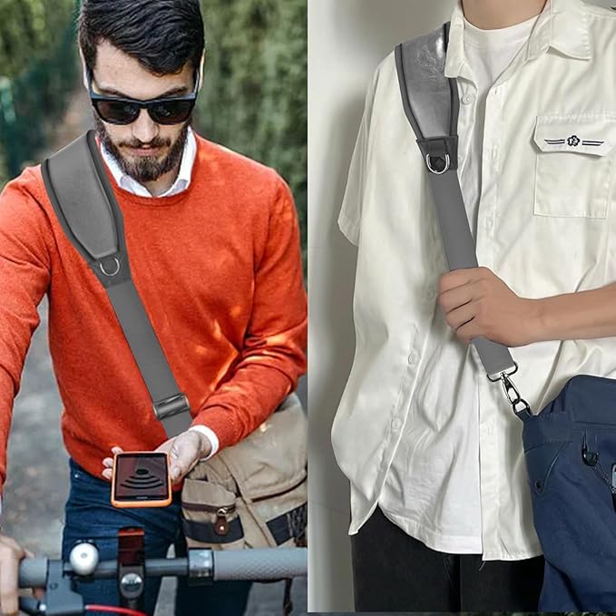 ZINZ Fixed Pad Bag Strap 60 inch Belt with Cushion Breathable Pad,Durable Strap with Double Adjustable Buckle and Metal Hooks