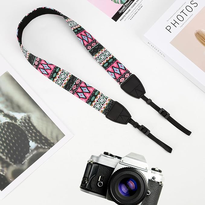 1 X 70CM DSLR Camera Strap Neck Shoulder Strap Belt Color Pinstripe Suitable for CANON EOS Rebel T5i T4i T3i T3 T2i T1i XT XTi XSi SL1 DSLR Cameras