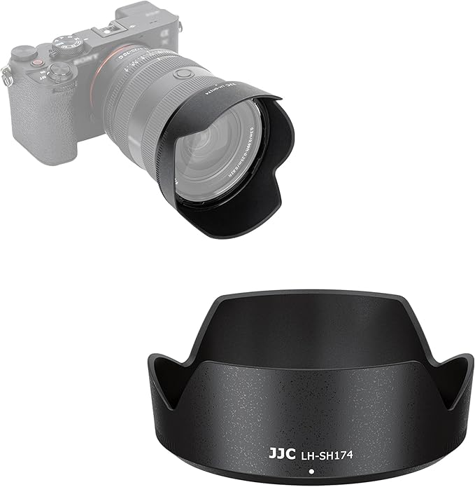 JJC ALC-SH174 Bayonet Reversible Lens Hood Shade for Sony FE 20-70mm F4 G SEL2070G Lens, Replaces Sony ALC-SH174 Lens Hood, Allows to Attach 72mm Filter & Lens Cap, No Vignetting