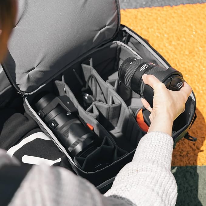 NANUK N-Cubik 17M Camera Bag Insert – Medium Water-Resistant Cube – Shockproof Protective Camera Insert for Backpack – Perfect for Tech Gear & Accessories (11.4” x 13.3” x 6.6”)