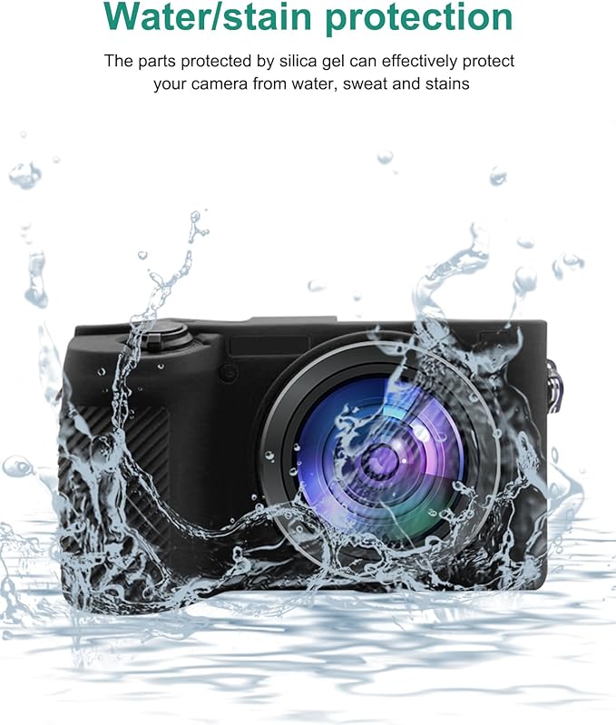 PULUZ Camera Case for Sony A6600/ILCE-660 Durable and Lightweight Rubber Soft Silicone Camera Protective Cover(Black)