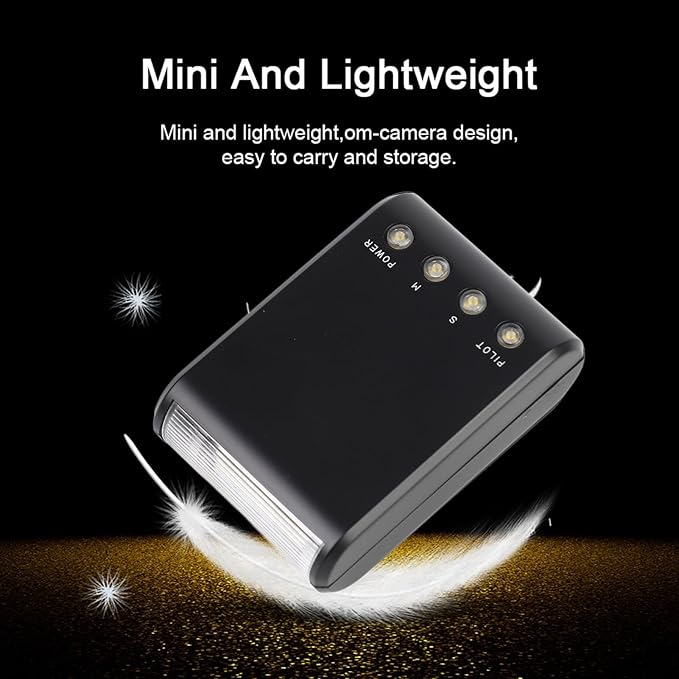 Camera Flash for DSLR Cameras, Portable Mini Digital Hot Shoe Mount Flashlight Built in Digital Slave and Auto Pre Flash Sensor, Hot Shoe Flash Camera Accessories for Photography