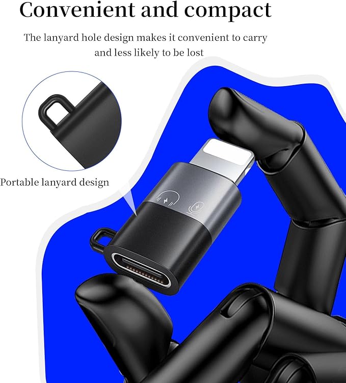 for DJI Mic Mini Mobile Phone Adapters for iPhone 14 13 12 11 Smartphone/PC/Mac Connector Accessories Wireless Microphone Receiver (1 Pack)