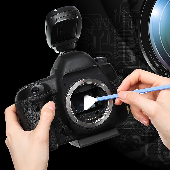 Konohan 45 Sensor Cleaning Swabs Kit - 25mm Bristle, Full Frame Camera Cleaner