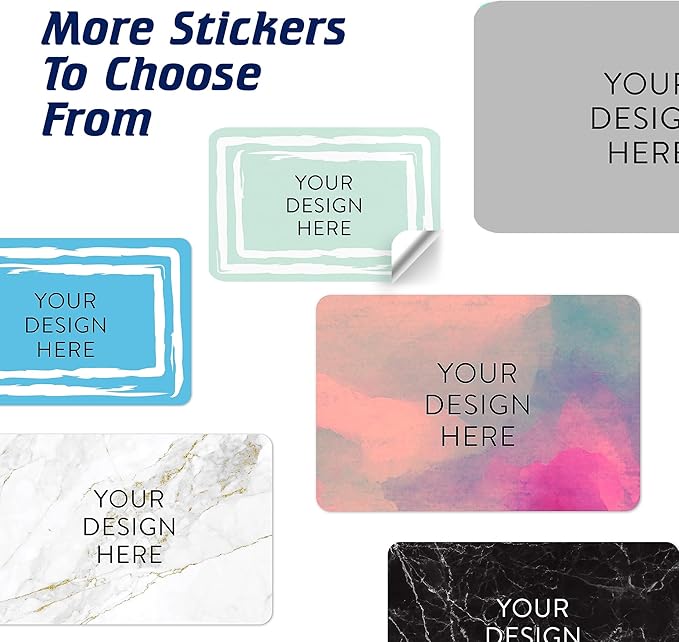 100 Custom Vinyl Stickers - Upload Your own Image, Text, Design, Logo - Personalized Logo Labels for Handmade, Packaging, Bottle, Jars, Candle, Brand Stickers (Mint, 6x4)